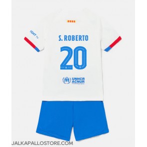 Barcelona Sergi Roberto #20 Vieraspaita Lapsille 2023-24 Lyhythihainen (+ shortsit)